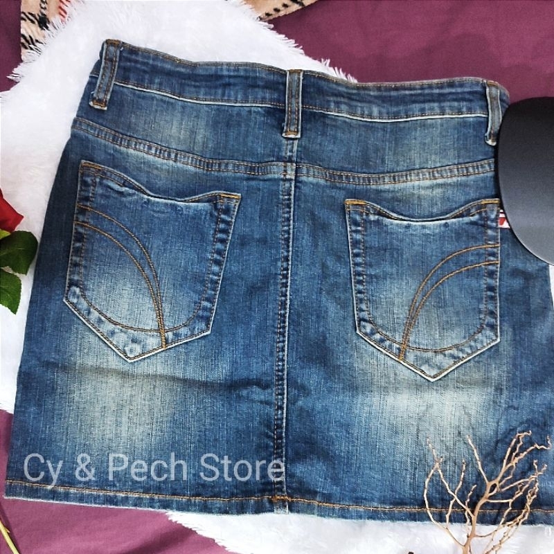 New/Preloved Dress/Skirt/Rok Jeans vintage branded cotton on, colorbox, h&m, seventeen harajuku cosp