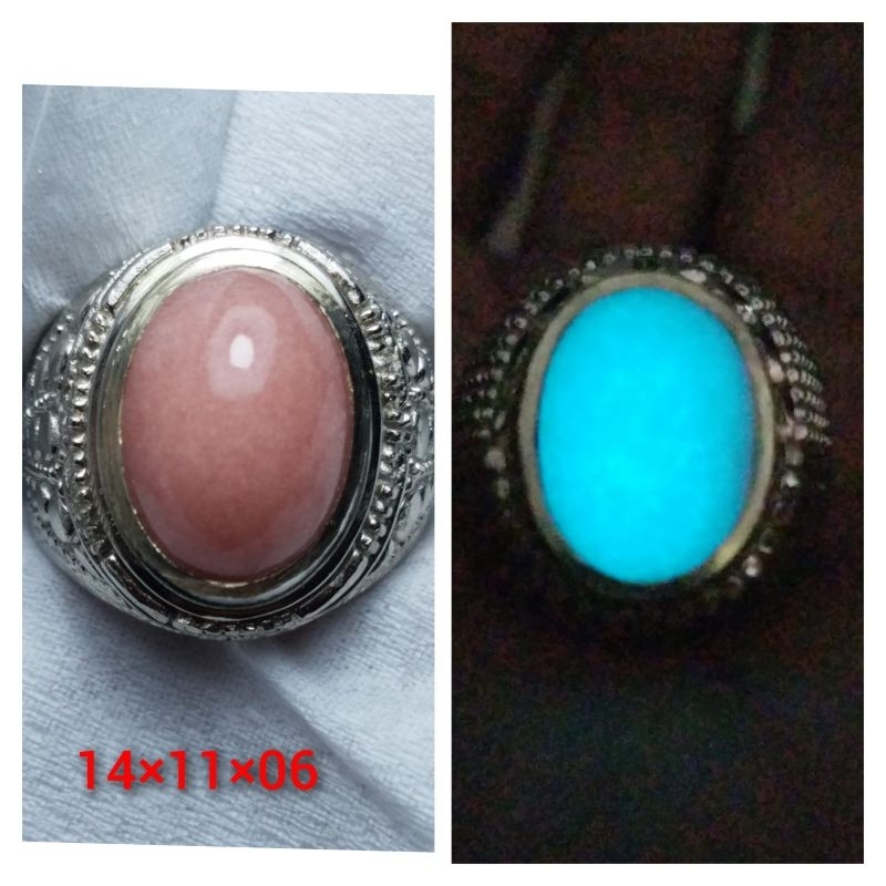 cincin pospor merah bisa menyala di tempat gelap