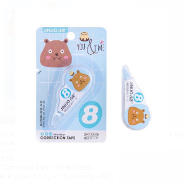 DHIO - correction tape students stationary school supplies multiple color tipe-x karakter lucu penghapus pena tip-ex kertas mini