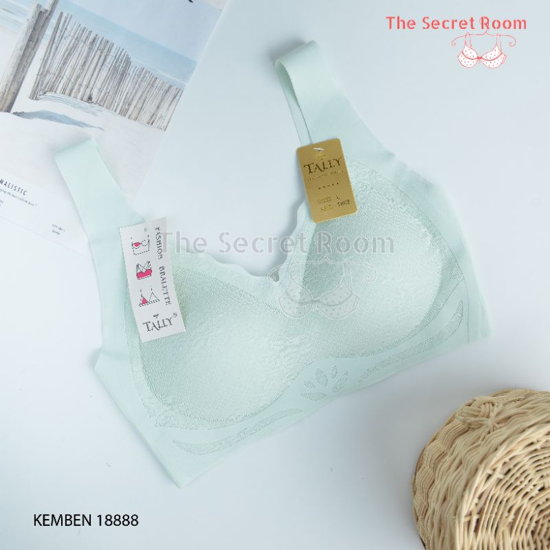 TALLY BRA BH KEMBEN BRALETTE 1888 I CUP B I BUSA TIPIS I TANPA KAWAT I BAHAN SEAMLESS I SIZE L - XL