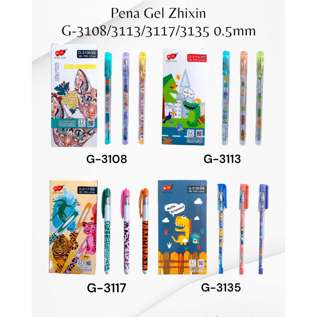

Pena Gel zhixin 0.5 mm Hitam
