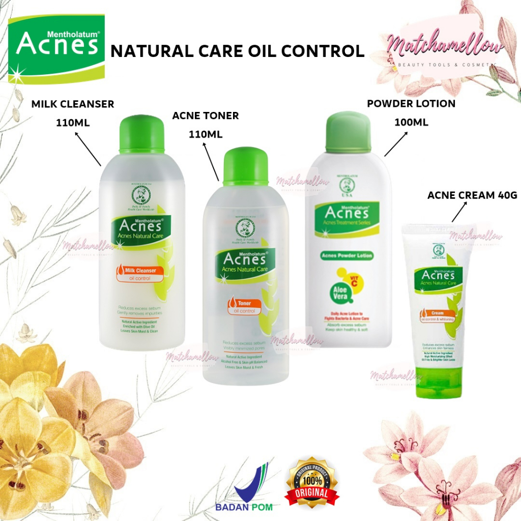 ❄️MATCHA❄️ ACNES NATURAL CARE OIL CONTROL SERIES - ACNE CREAM MILK CLEANSER TONER ORIGINAL