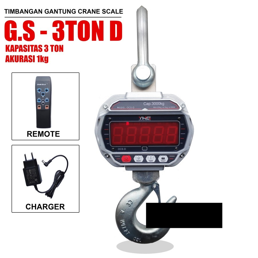 Timbangan Gantung Digital 5TON Digital Crane Scale