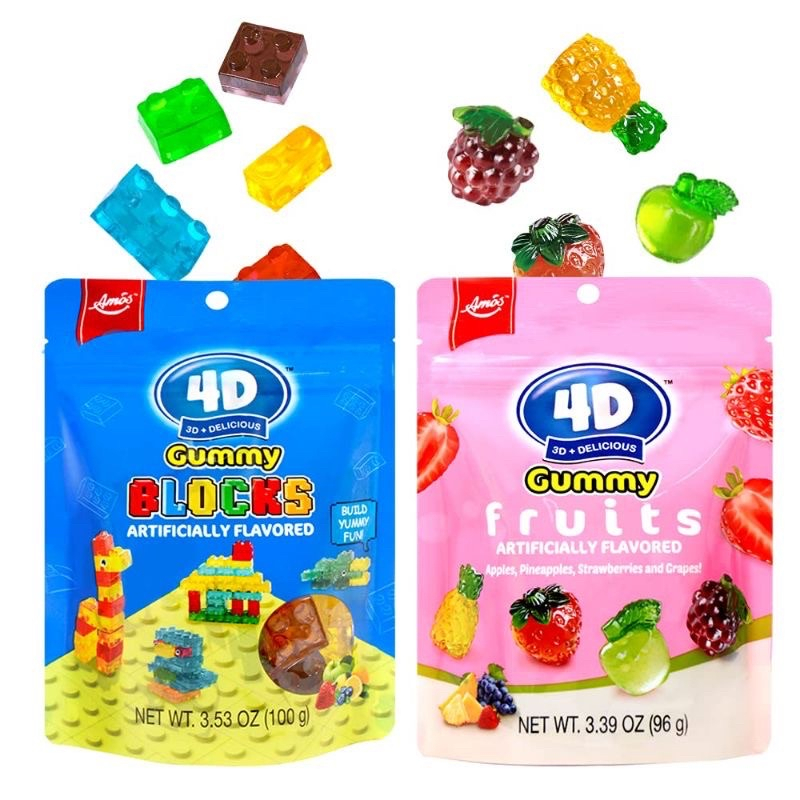 

Permen Amos 4D Gummy Blocks