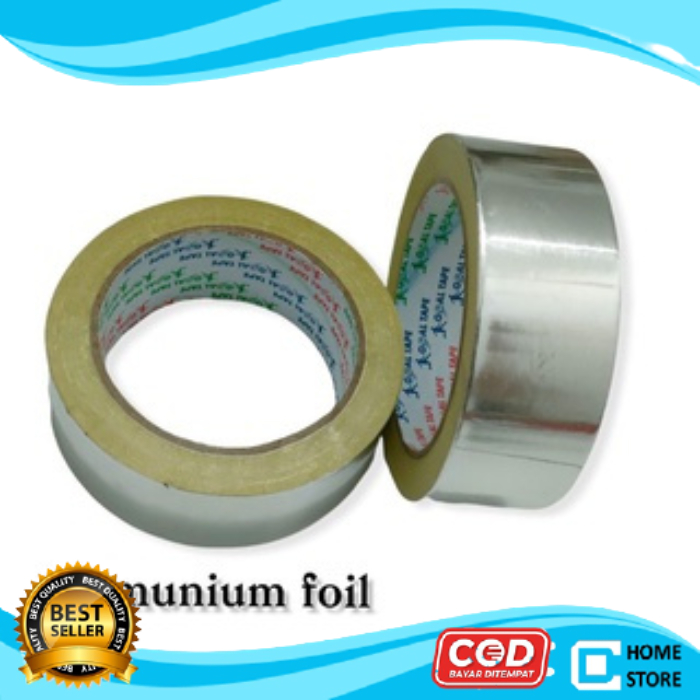 Murah Lakban Almunium Foil Tape uk 45mm x 100cm Lakban Tambal Panci - Tambal Panci Bolong