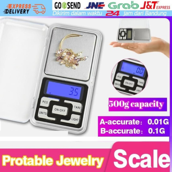 

x Timbangan 0.1g Promo Aksesoris Mini - Perhiasan Elektronik Digital 500g 500g-0.1g Murah