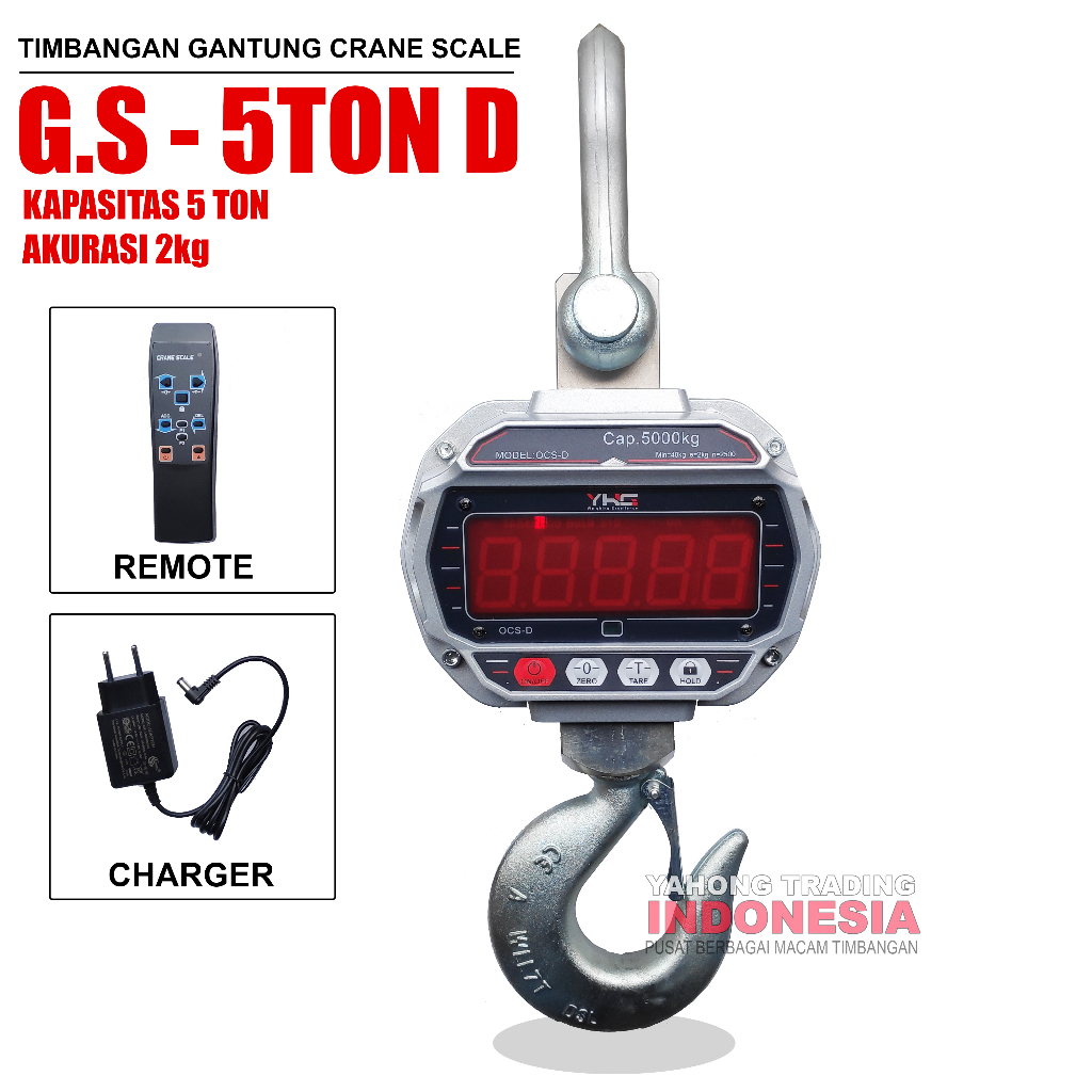 Timbangan Gantung Digital 3TON 5TON Digital Crane Scale