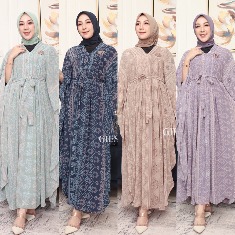 DILARA KAFTAN ETNIK CERUTI PRISKET PREMIUM GIES | KAFTAN ETNIK | KAFTAN KONDANGAN | KAFTAN TERBARU
