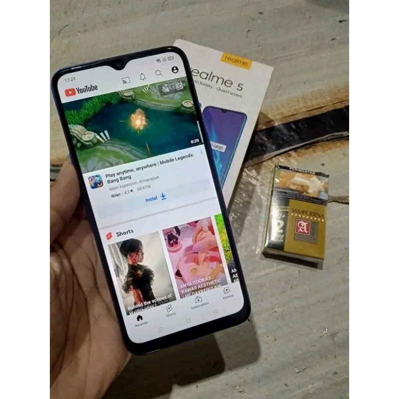 hp bekas, realme 5 ram 4/64
