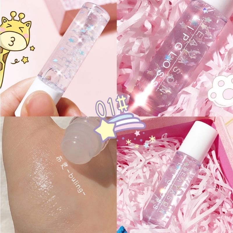 Lip Gloss Glitter Pelembab Bibir