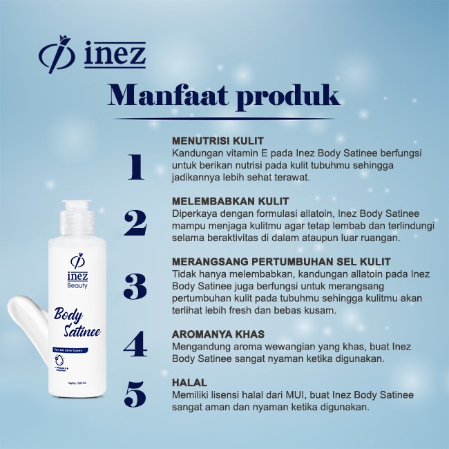 QEILA - INEZ BODY SATINEE | 100% ORI