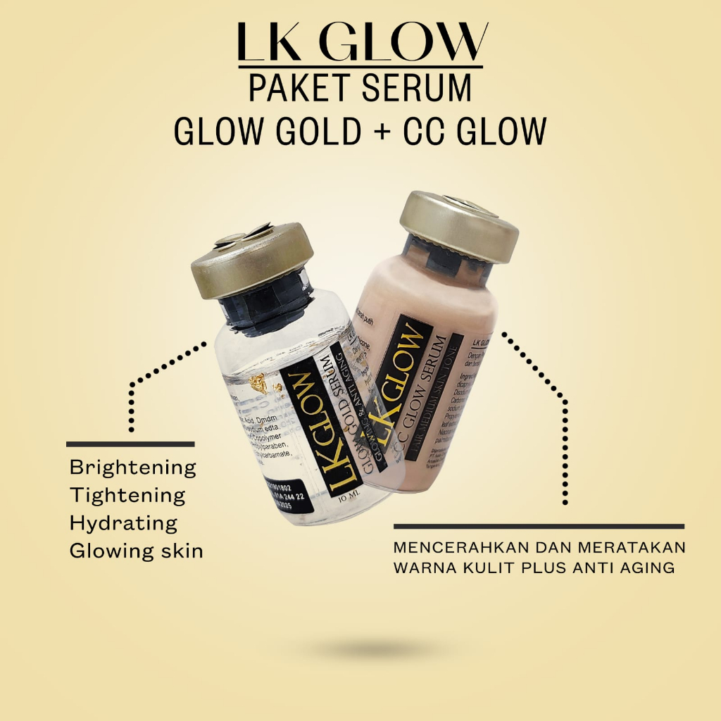 COVERED COMPLEX bentuk serum cc glow dan egf gold LK Care mengencangkan mencerahkan kenyal glowing anti keriput