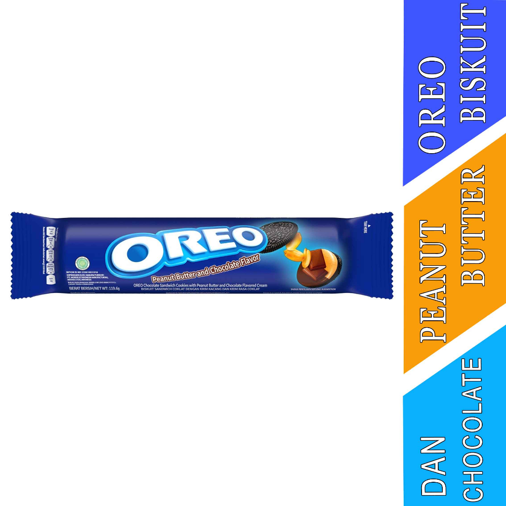 

OREO PEANUT BUTTER AND CHOCOLATE FLAVOUR 119.6g