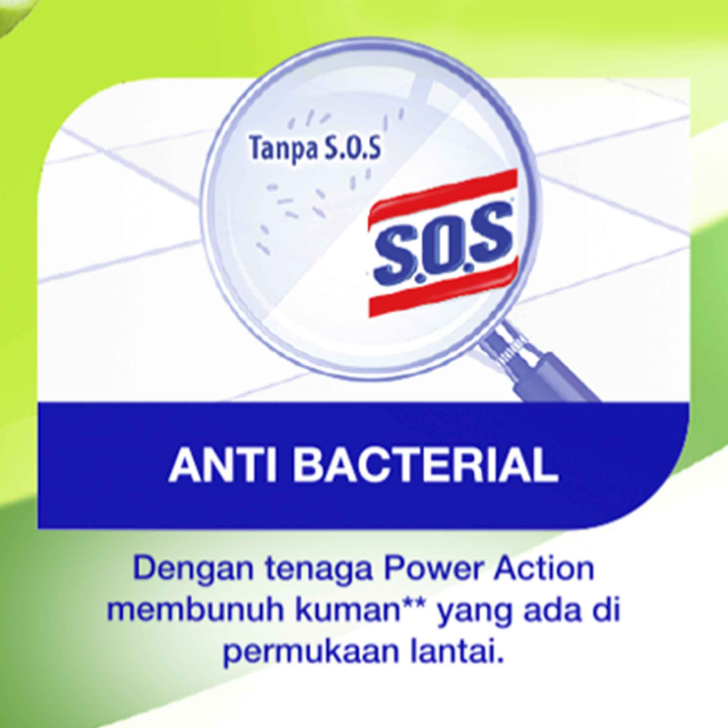 Sos pembersih lantai* SOS* power action* appel wonder* 750ml