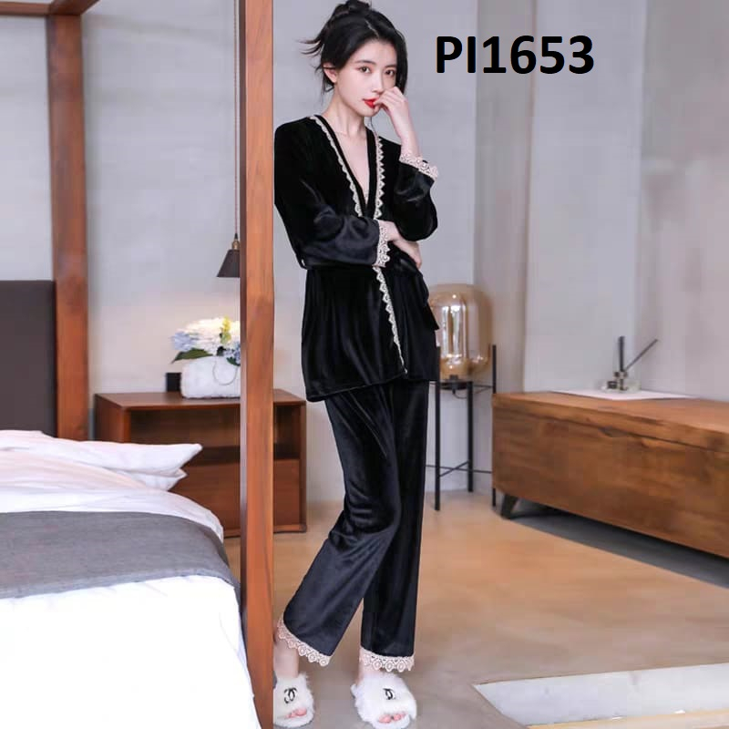 PIYAMA WANITA BLUDRU + CARDIGAN PI1653