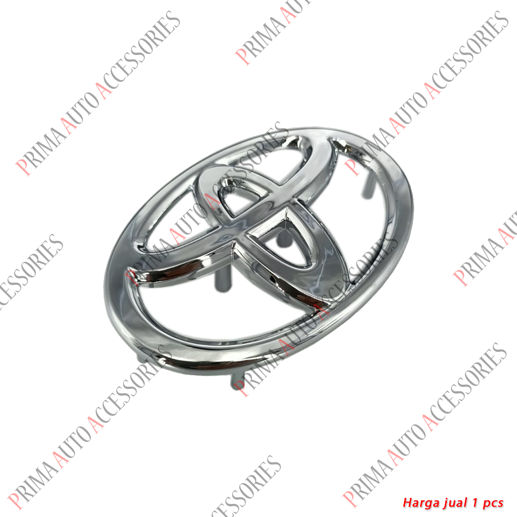 Logo Stir Mobil Toyota Chrome Steer Car 65mm x 44mm Kaki 11