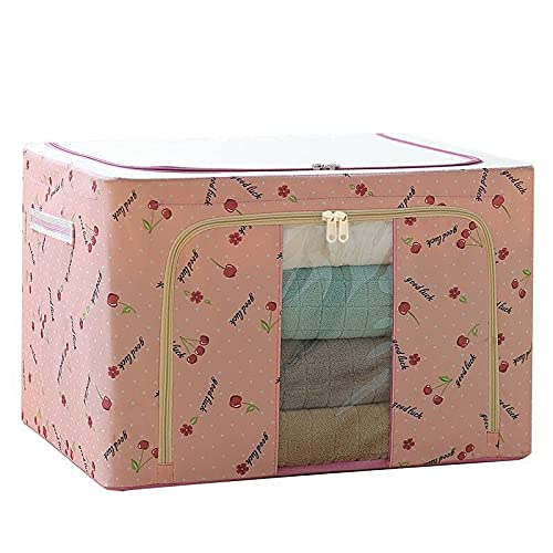 Storage Box Tempat Penyimpanan Baju Mainan Pakaian Multifungsi 72 L Kotak  Organizer FRAME BESI 72 Liters Baja Double Zipper