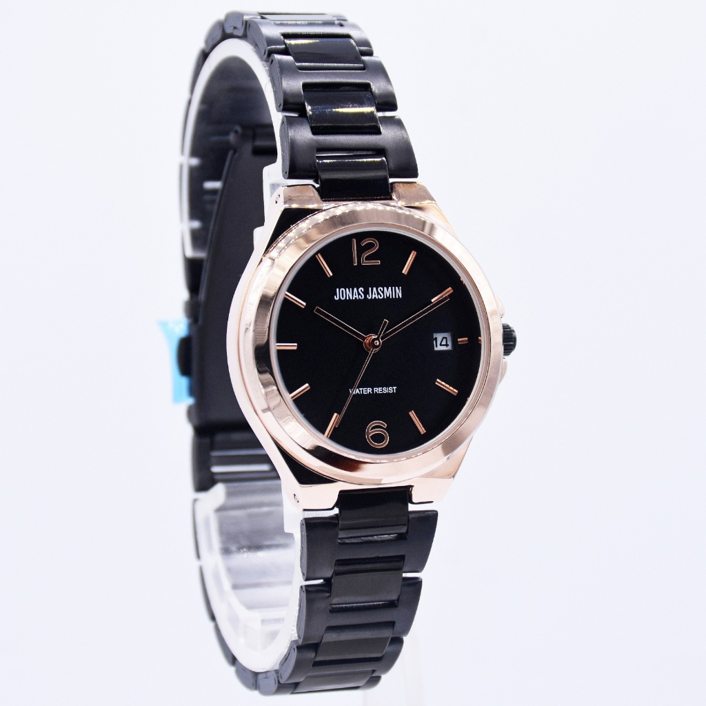 JAMINAN ORIGINAL✅Jam Tangan Wanita  JJ-2229L Strap Rantai Stainless Tanggal &amp; Garansi Aktif