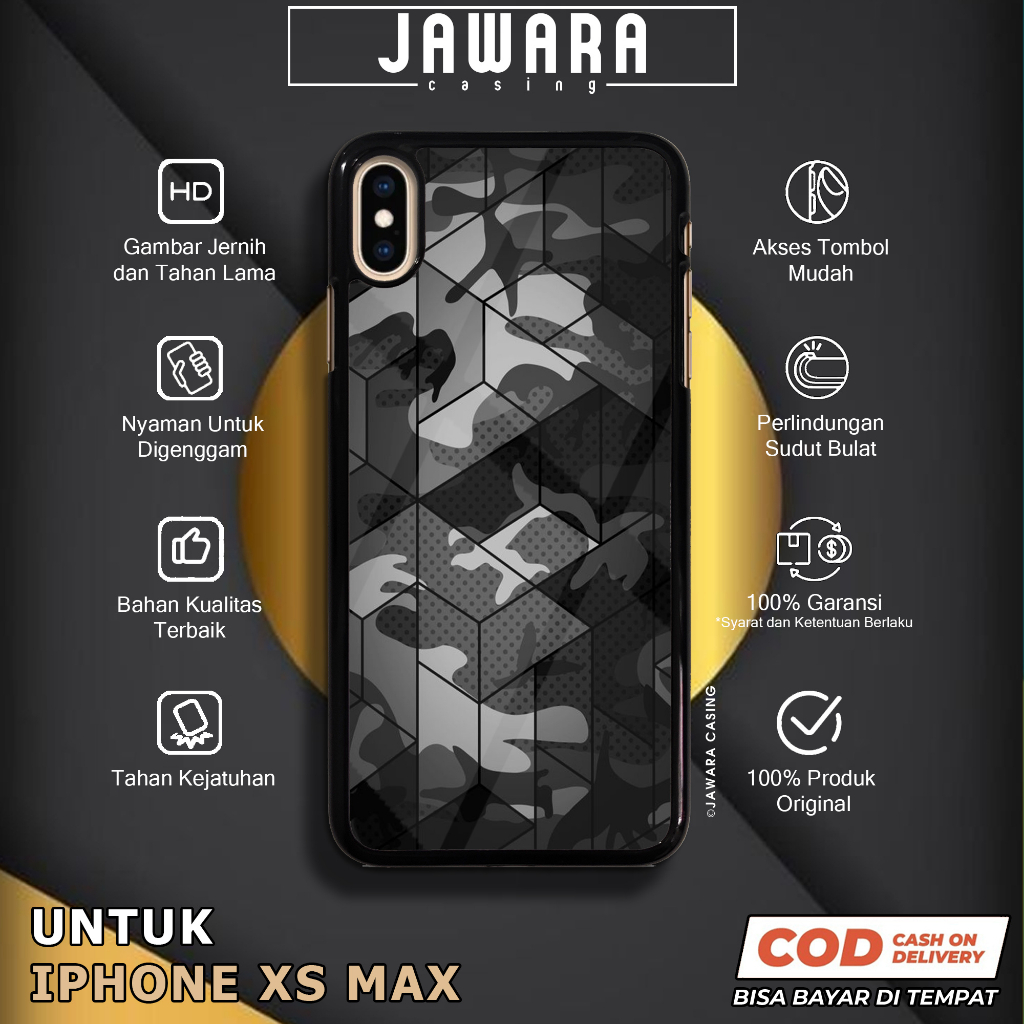 Case iPhone Xs Max Casing iPhone Xs Max Jawara Casing [SLDR] Case Glossy Case Aesthetic Custom Case 