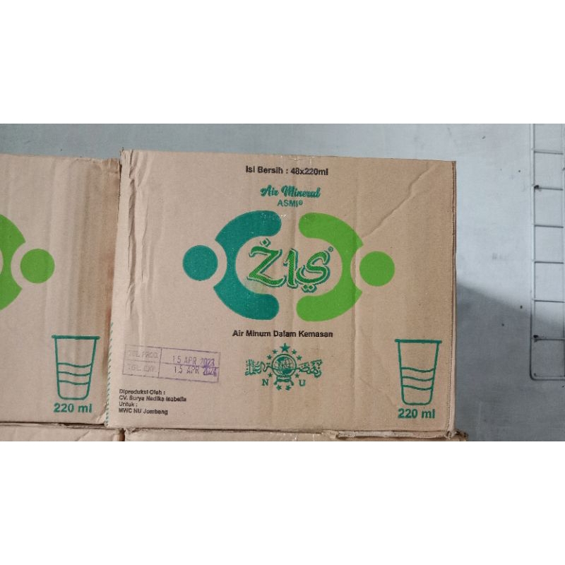 

ZIS NU Air Mineral 220mlx48 gelas per Dus