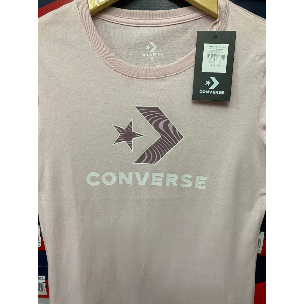 Convers Star Chevron Tee Rose CONLT2072653ROS00S Kaos Wanita Original