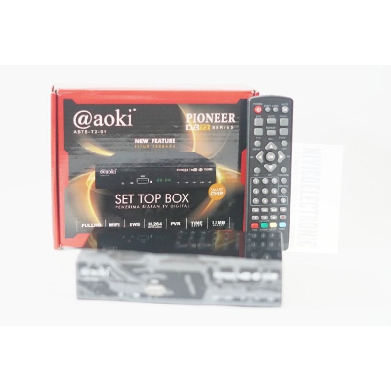 SET TOP BOX STB AOKI PIONEER DVB T2 SERIES 32mb