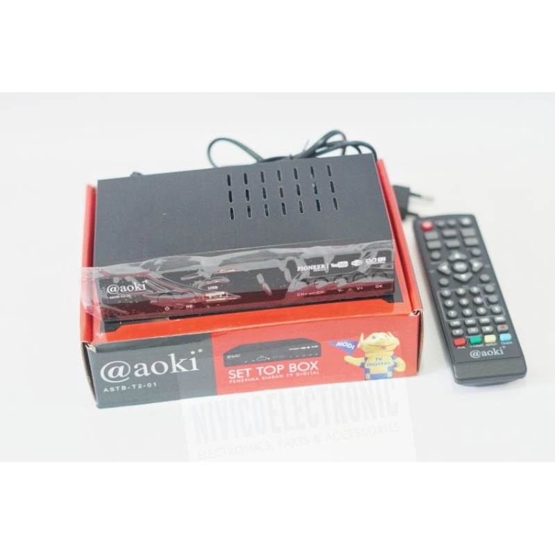 SET TOP BOX STB AOKI PIONEER DVB T2 SERIES 32mb