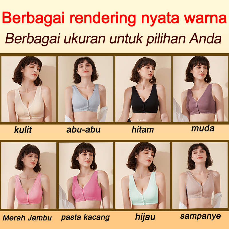 Bra Menyusui jumbo Tanpa Kawat katun murni murah nyaman ringan dan tipis terlihat kurus Bahan Katun yang BH Untuk Menyusui Nursing Ibu wanita