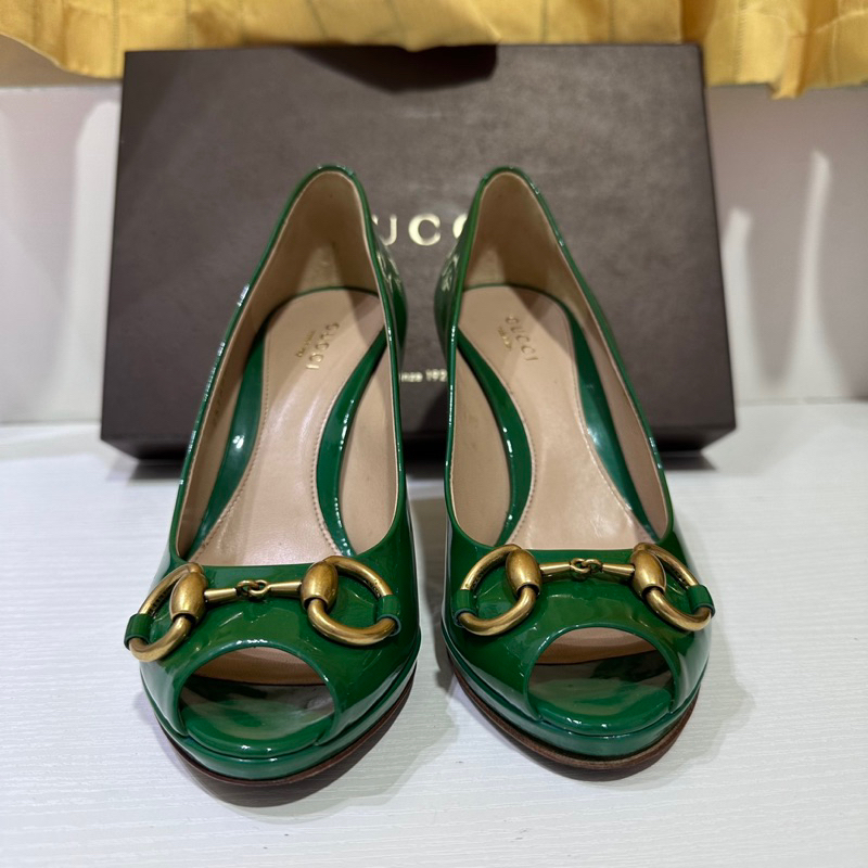 [PRELOVED] ORIGINAL Gucci Green Heels