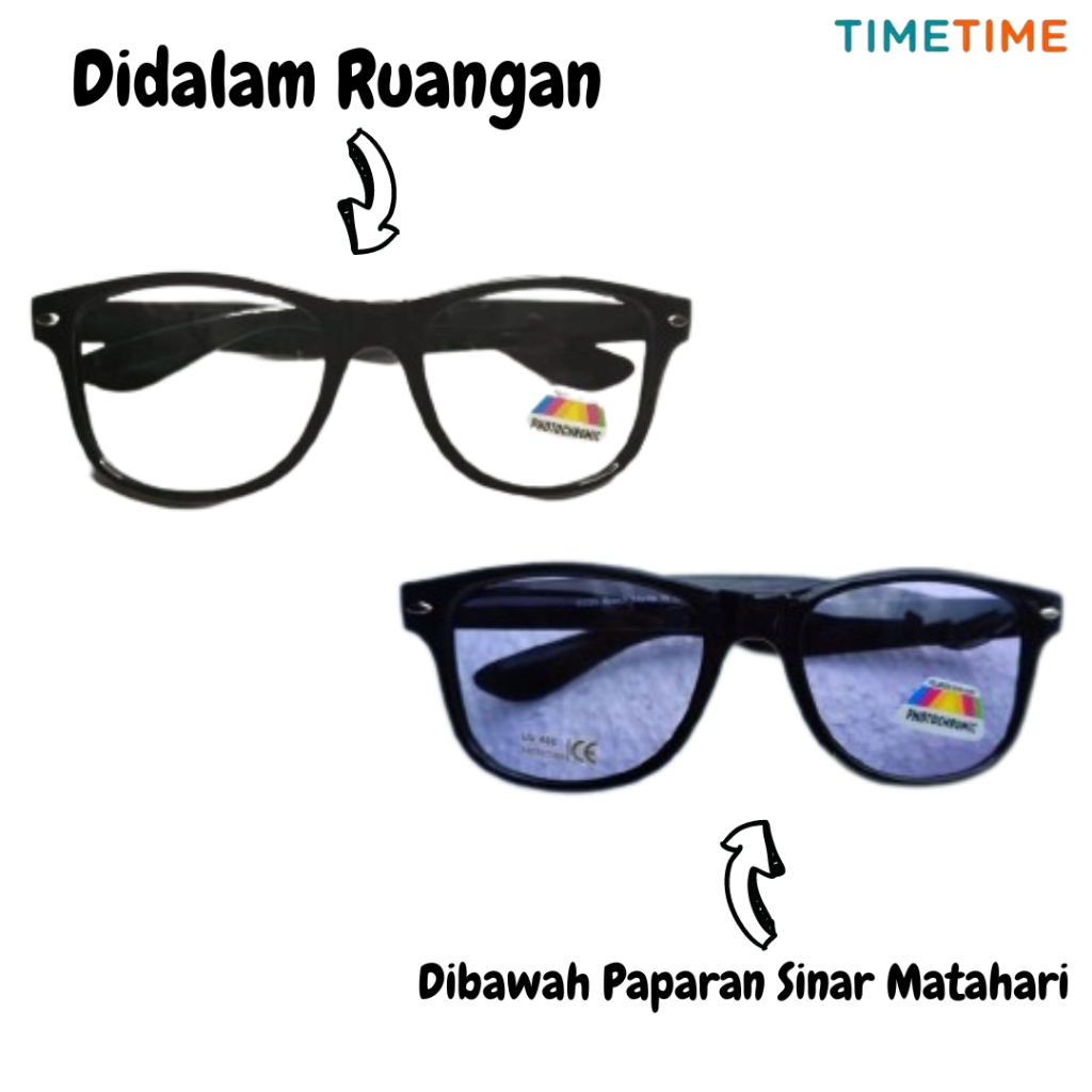 Kacamata Lensa Photochromic Kacamata 2 In 1 Kacamata Anti Silau Tipe 030