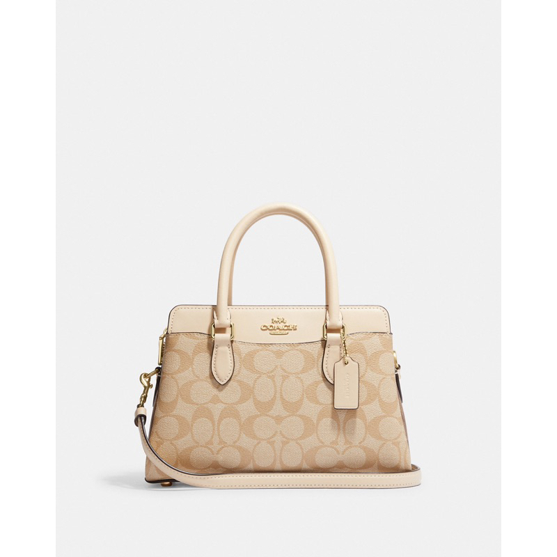 Coach Mini Darcie Carryall In Colorblock In Signature Canvas (CH 503)