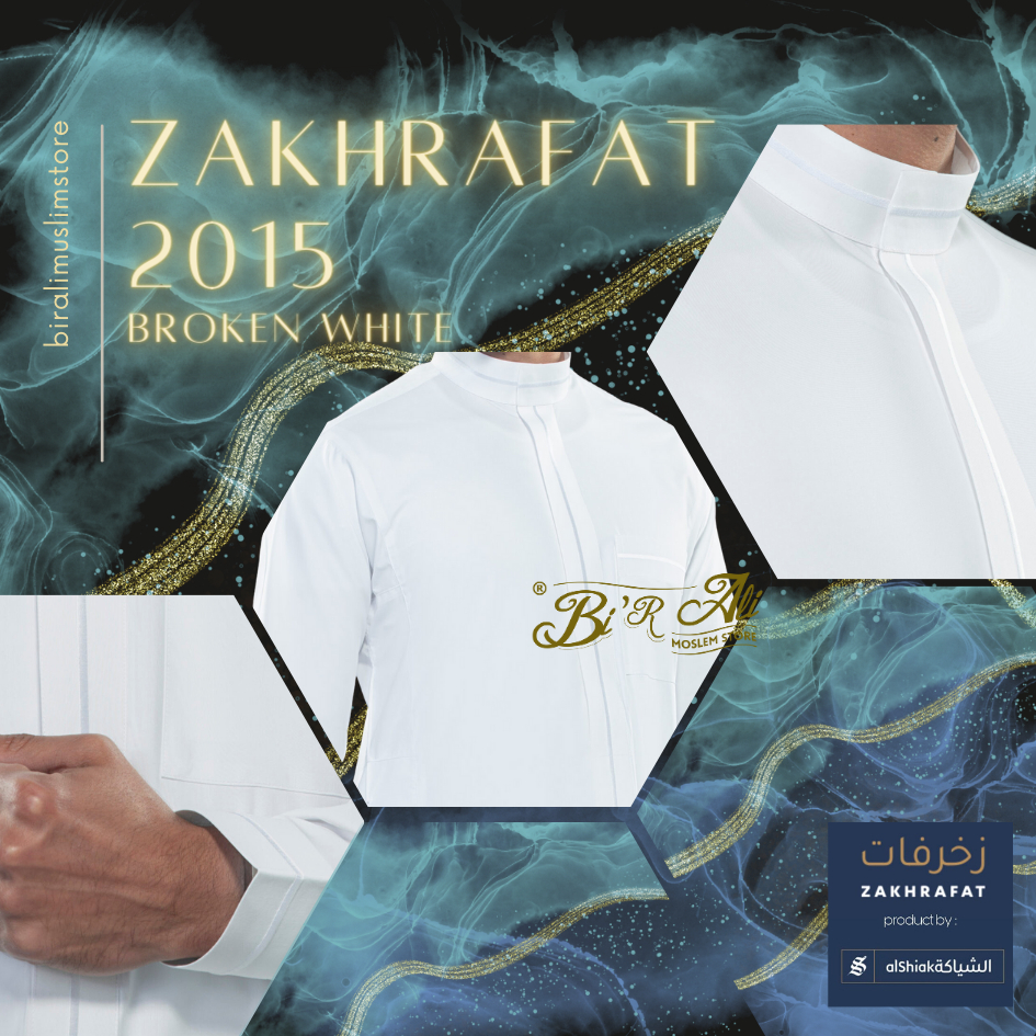 Jubah Zakhrafat 2015 - BROKEN WHITE