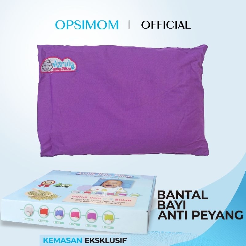 Azruly Baby Pillow + Boneka LED - Bantal Kesehatan Bayi Anti Peyang OPSIMOM | 2 PCS