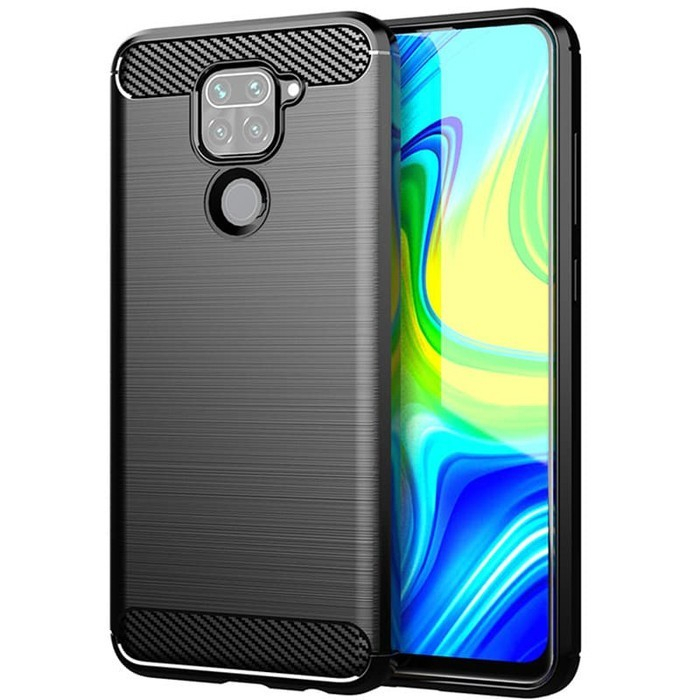 REDMI NOTE 9 REDMI NOTE 9 PRO Case ipaky karbon softcase silikon karet carbon full black casing cover