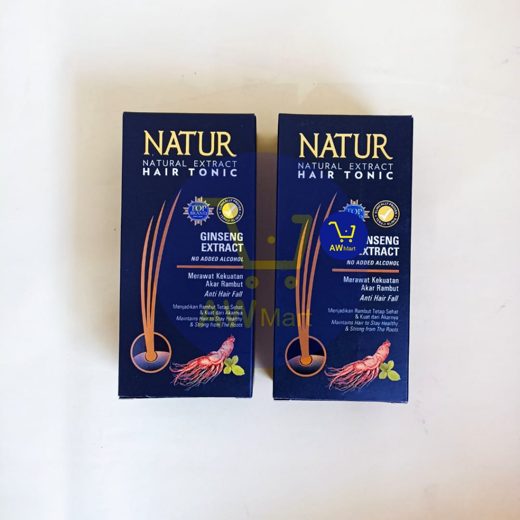 NATUR  HAIR TONIC 90ML GINGSENG EXTRACT - HAIR TONIC NATUR EKSTRA GINGSENG 90ML