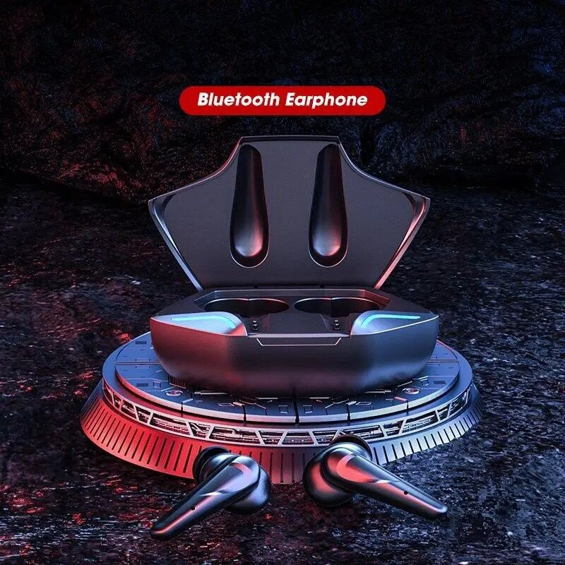 HEADSET BLUETOOTH GAMING TWS IN EAR WITH CASE BATTERY EARPHONE WIRELESS TWS GAMING
