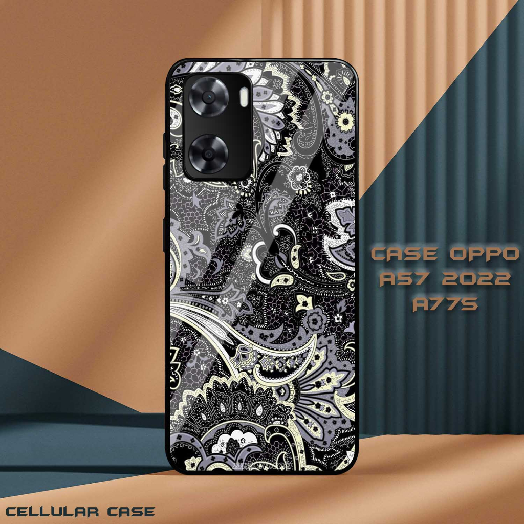 Case Glossy Oppo 57 2022 | A77S 4G [VS03] Batik Boutique Casing Hardcase Hp Oppo Kesing Kilau Hape |
