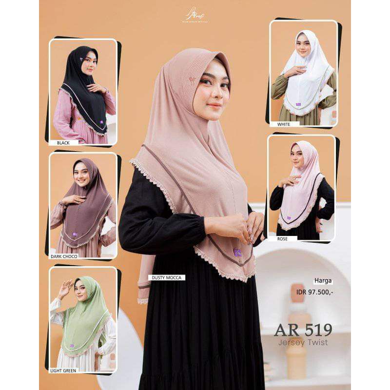 AR 519 Hijab Bergo Arrafi