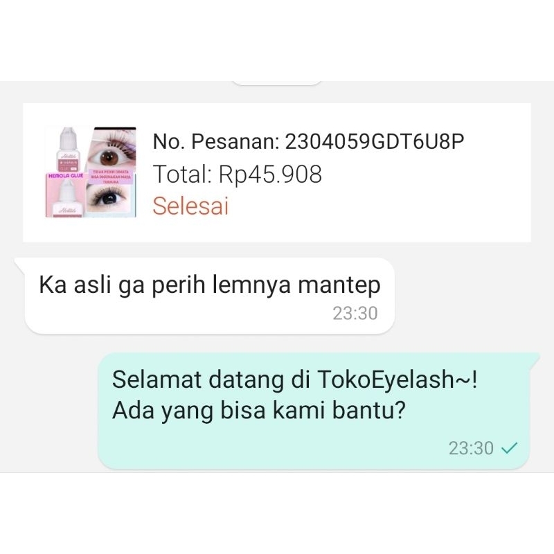 HEMOLA GLUE TIDAK PEDIH DIMATA AMAN DIGUNAKAN SENDIRI LEM BULUMATA LEM EYELASH EXTENSIO