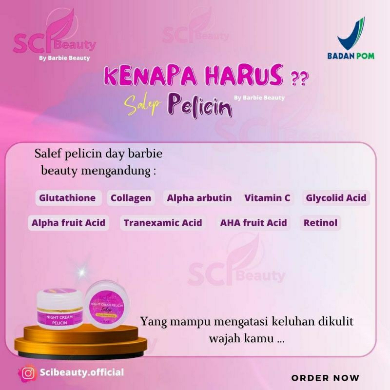 paket usaha sunscree Barbie beauty produk ori 100%