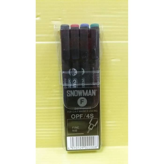 

Medium Set Spidol OHP M SNOWMAN Paket Warna OPM-4 Alat Tulis Besi Jual Pewarna Drawing Art Color Asli Menggambar Peralatan Kesenian Seni Sekolah Stuff Stationery Mewarnai Coloring Prakarya Kaca Plastik Perlengkapan School Blimbing Indah Sablon Malang