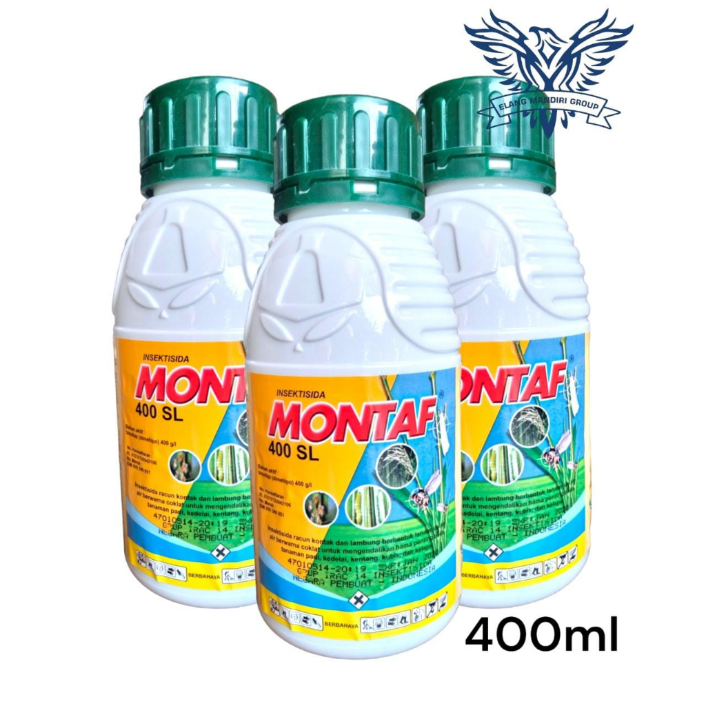 MONTAF 400 SL 400ml Bisultap (Dimehipo) 400 g/l Insektisida Pembasmi Hama Wereng Ulat Grayak Penggulung Daun Tanaman Dimocel Manuver Spontan