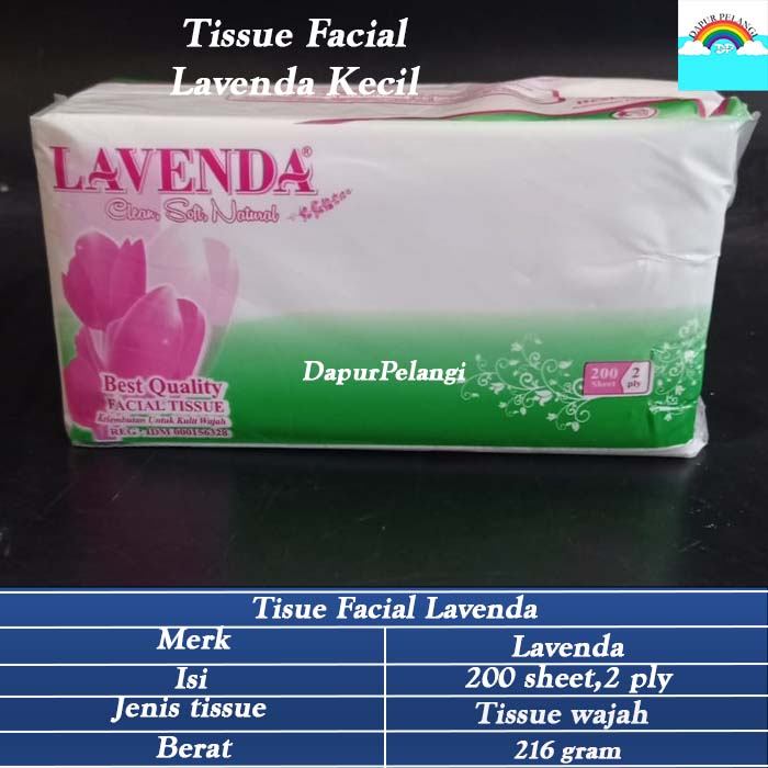 Tissue Wajah/Tissue Facial/Tissue Facial Lavenda Kecil