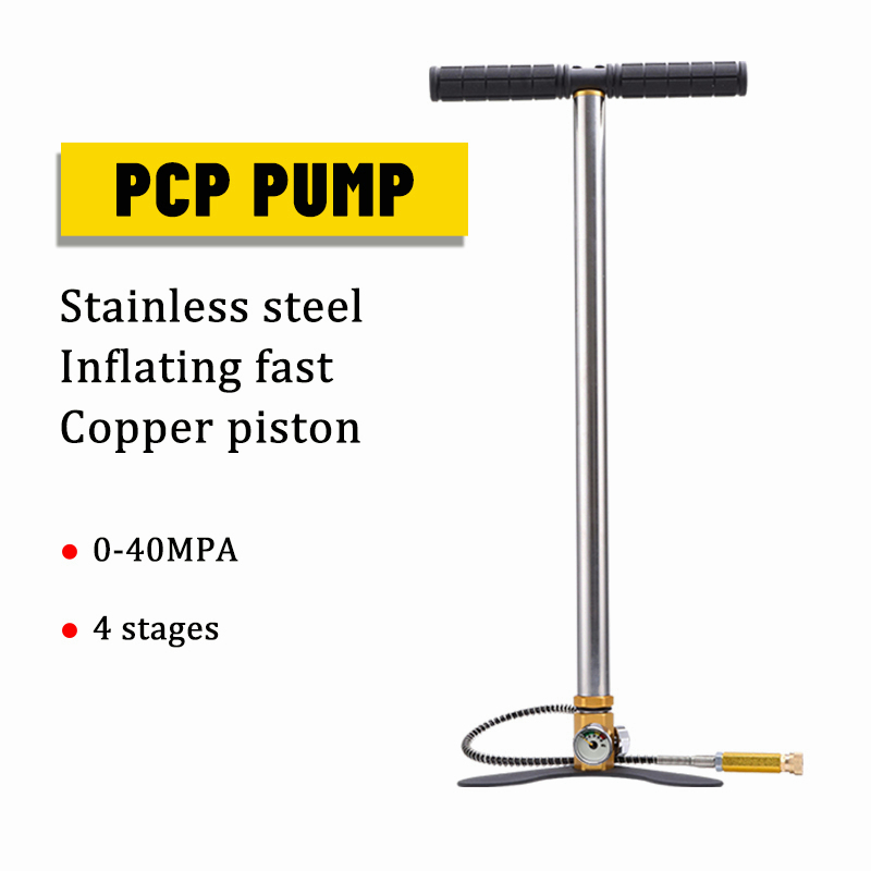 YUN Mall POMPA PCP BARRACUDA 4 STAGE MANOMETER 6000 PSI STAINLES STEEL BONUS KUPLER