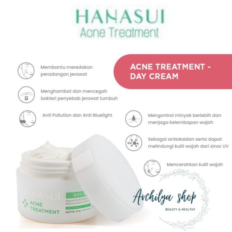 HANASUI Acne Treatment Day Cream 15gr