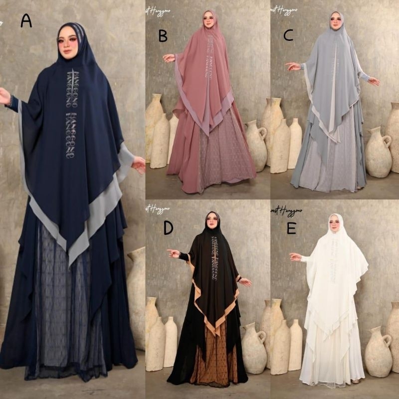 [AGOEST HANGGONO] GAMIS SYARI TERBARU / DRESS SET PRINTING " MEYSARA SERIES "  By Agoest Hanggono