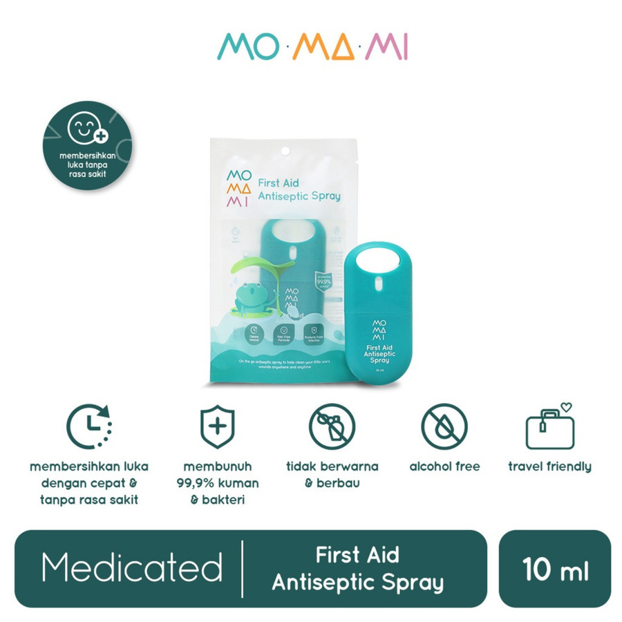 Momami First Aid Antiseptic Spray Pembersih Tangan 10ml