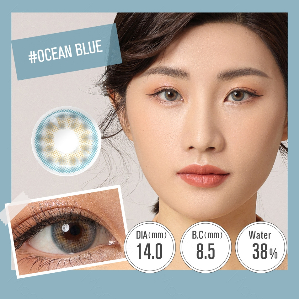 （COD)Softlens normal korea/Lensa Kontak Berwarna Baru /Lensa Kontak Lunak Hidrofilik / Murid Berwarna /14.20MM