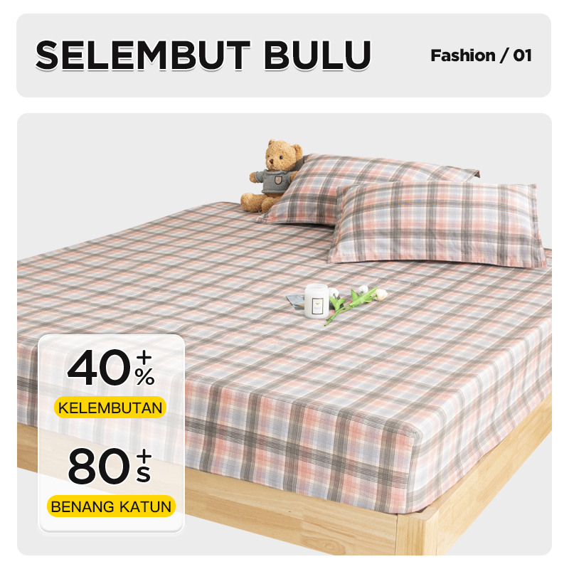 Sprei Motif Ala Korea Sprei Ukuran 160x200cm Bahan Halus Premium