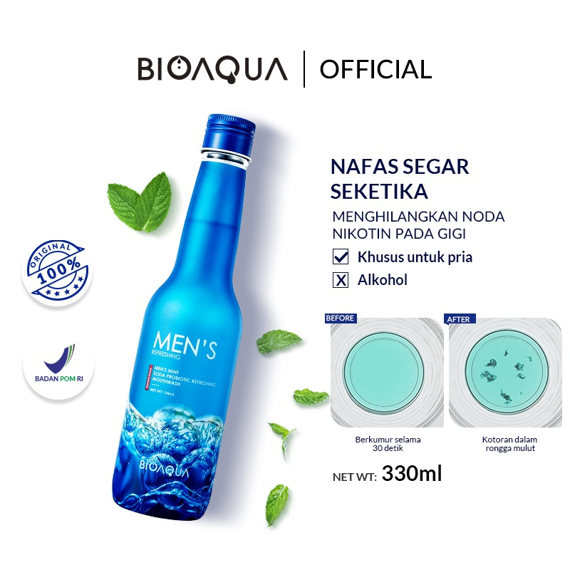 𝐑𝐀𝐃𝐘𝐒𝐀 - BIOAQUA Mouthwash Botol Obat Kumur 330ml